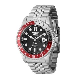 Invicta Pro Diver 43mm Silver and Red Watch